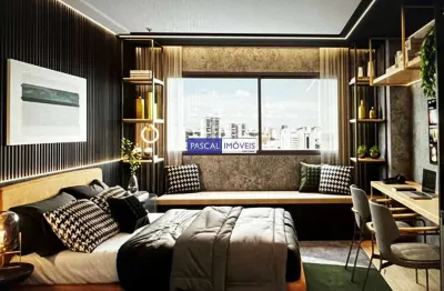 Apartamento com 1 quarto à venda na rua do estilo barroco, 695, santo amaro, são paulo, 27 m2 por r$ 410.000