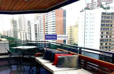 Apartamento com 4 quartos à venda na alameda dos aicás, 565, moema, são paulo, 212 m2 por r$ 2.980.000