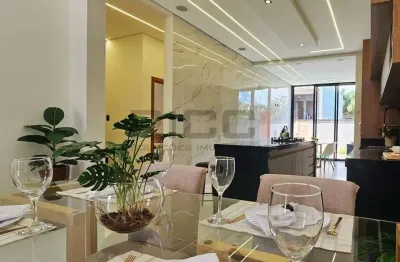 Casa Térrea à Venda no Mosaico da Serra – 3 Suítes, Espaço Gourmet, Piscina e Alto Padrão