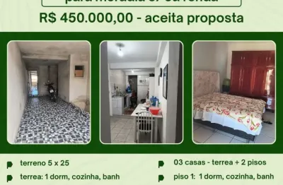 Três casas, para moradia e/ou renda, em pedreira-sp. excelente investimento.