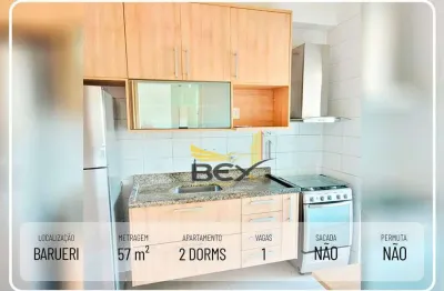 Apartamento  barueri para locação com 2 dormitórios  de 57 m²  próximo ao centro barueri/sp