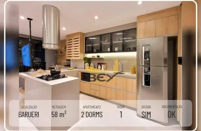 Apartamento com 2 dormitórios à venda, 56 m² por r$ 428.000,00 - jardim esperança - barueri/sp