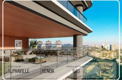 Apartamento de 4 suítes com  4 vagas, com 218 m² em alphaville barueri  sp