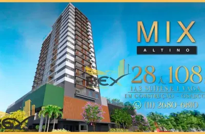 Apartamento de 2 dormitórios com 1 suíte com 56 m² em presidente altino - osasco/ sp