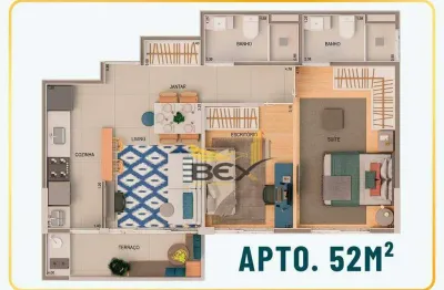 Apartamento com 2 dormitórios à venda, 45 m²  no bethaville em barueri sp