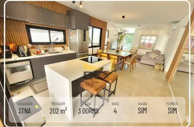 Casa com 3 dormitórios à venda, 202 m² por r$ 1.960.000,00 - new ville - santana de parnaíba/sp