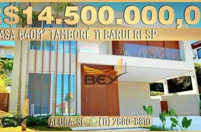 Casa com 5 suítes de 640m² com 6 vagas em Alphaville Santana de Parnaíba SP