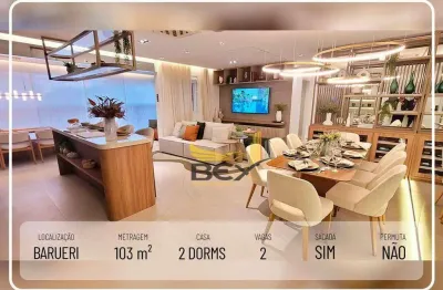Apartamento em barueri com 3 dormitórios  com 1 ou 2 suítes e lavabo e  2 vagas, metragem 103 m² em barueri sp