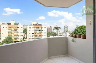 Lindo apartamento com sacada, escritório e 1 dormitório para alugar, 71 m² por R$ 2.485/mês - Centro Cívico - Curitiba/PR