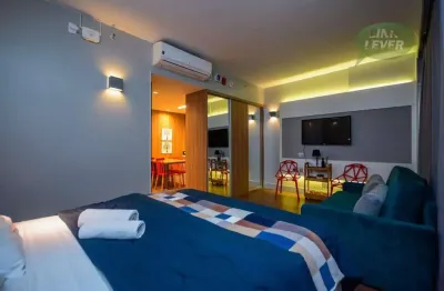 Studio com 1 dormitório para alugar, 36 m² por r$ 4.070,00/mês - batel - curitiba/pr