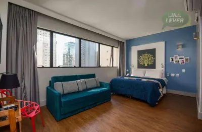 Apartamento com 1 dormitório para alugar, 36 m² por r$ 4.070,00/mês - água verde - curitiba/pr