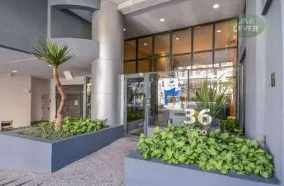 Studio com 1 dormitório para alugar, 47 m² por r$ 3.416/mês - batel - curitiba/pr