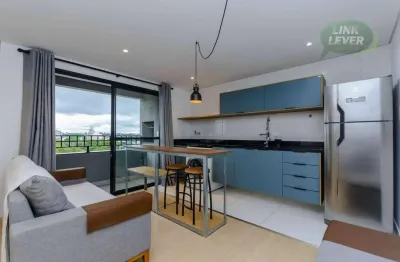 Studio com 1 dormitório para alugar, 30 m² por r$ 2.516,00/mês - cajuru - curitiba/pr