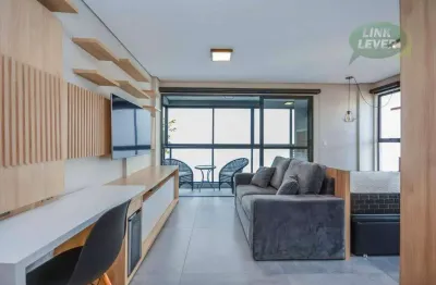 Studio com 1 dormitório para alugar, 28 m² por r$ 2.927,00/mês - boa vista - curitiba/pr