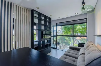 Studio completo e pronto para morar, para alugar, 32 m² por r$ 2.834/mês - boa vista - curitiba/pr