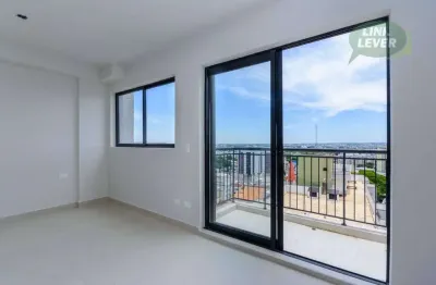 Studio com sacada e 1 dormitório para alugar, 23 m² por r$ 2.506/mês - portão - curitiba/pr
