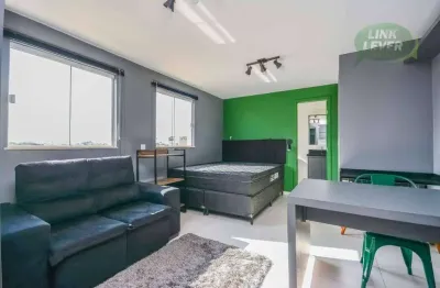 Apartamento com 1 dormitório para alugar, 34 m² por R$ 2.308,00/mês - Ahú - Curitiba/PR