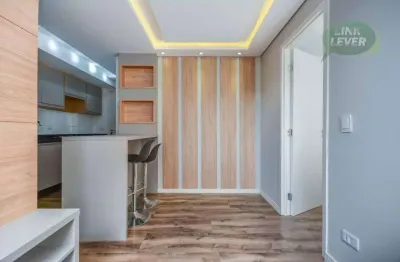 Apartamento com 1 dormitório para alugar, 37 m² por r$ 2.498,00/mês - cabral - curitiba/pr