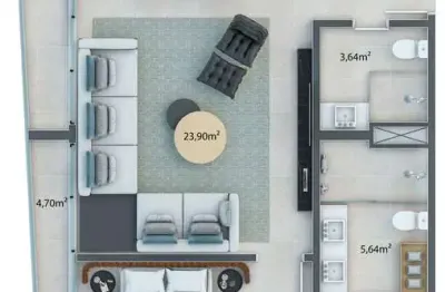 Apartamento com 1 quarto à venda na Rua Neo Alves Martins, Zona 01, Maringá