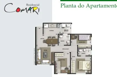 Apartamento com 3 quartos à venda na Rua Pioneira Maria Aparecida Araújo de Siqueira, Loteamento Sumaré, Maringá