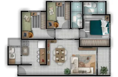 Apartamento com 3 quartos à venda na Rua Carlos Meneghetti, Jardim Cerro Azul, Maringá