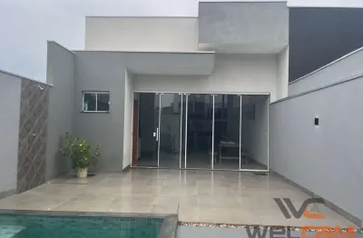 Casa de 108m2, terreno 150m2, com 2 suítes, 1 quarto, 3 banheiros, piscina bairro bela vista   -  porto rico