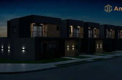 Sobrado com 3 dormitórios à venda, 111 m² por r$ 690.000,00 - novo mundo - curitiba/pr