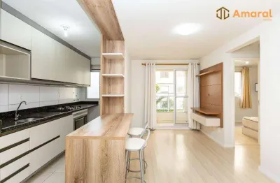 Apartamento com 2 dormitórios para alugar, 50 m² por r$ 2.640,00/mês - atuba - curitiba/pr