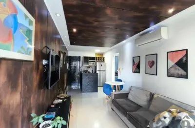 Apartamento reformado para locação na praia das pitangueiras - ref.: 6123