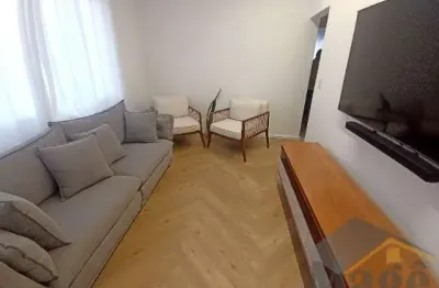 Apartamento reformado próximo as colônias de férias com 02 dormitórios  para venda na praia das astúrias - ref.: 6038