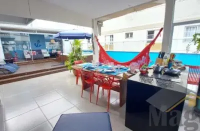 Exccelente cobertura penthouse reformada com 04 suítes à venda na praia da enseada - guarujá - ref.: 5960