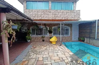 Sobrado com piscina e espaço gourmet a venda na vila lygia em guarujá - ref.: 5467