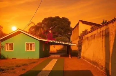 Casa de alvenaria com terreno amplo de 481m² no jardim barigui – antonina/p