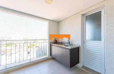 Apartamento com 3 dormitórios (1 suíte) para alugar, 75 m² por R$ 4.223/mês - Parque das Nações - Santo André/SP