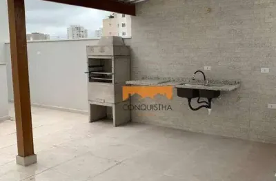Cobertura com 2 dormitórios à venda, 105 m² por r$ 590.000,00 - santa maria - santo andré/sp