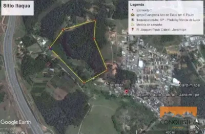 Terreno à venda, 86000 m² por r$ 17.200.000,00 - corredor - itaquaquecetuba/sp