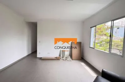 Apartamento com 2 dormitórios para alugar, 60 m² por R$ 2.354,81/mês - Vila Valparaíso - Santo André/SP