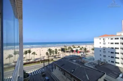 Ap 2 dmt, 1 suíte, frente ao mar, com lazer completo – praia grande-sp