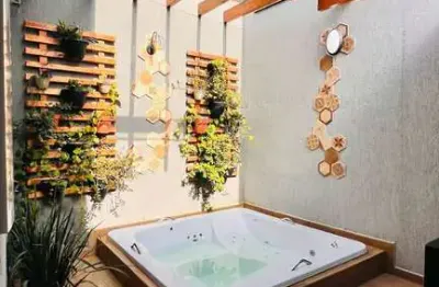 Casa geminada alto padrão – 3 dorms (2 suítes) | spa + gourmet | r$ 830.000