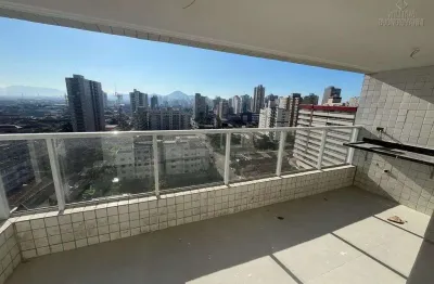 Apto 2 dorms (1 suíte) com varanda gourmet – 400m da praia – lazer completo