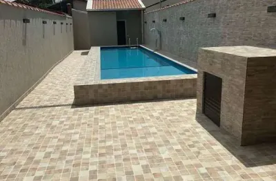 Jd. real - casa em condomínio, 2 dorm, 1 suíte, 1 vaga, piscina 260m da praia
