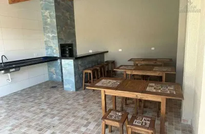 Jd. real - casa em condomínio, 2 dorm, 1 suíte, 1 vaga, piscina 260m da praia