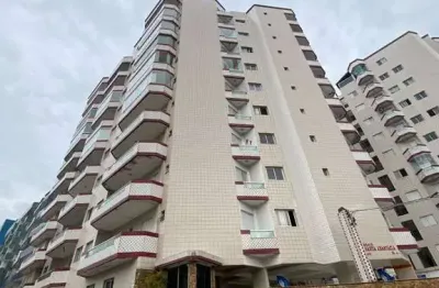 Apartamento na mirim, 2 dorms, suíte, 85m² – vista parcial mar a 200m da praia