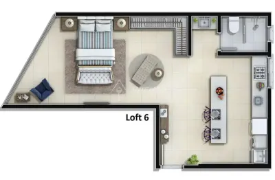 Fazenda, loft, novo,  + 1 vaga de garagem, fazenda, itajaí - sc