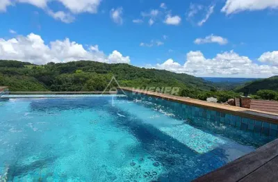 Vista 360º cxs do sul , piscina, casa 4 sts, 6 vgs, bavária, gramado - rs