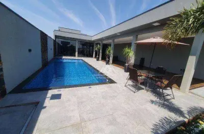 Casa com 3 dormitórios à venda, 340 m² por R$ 1.100.000,00 - Condomínio Recanto Rio Pardo - Jardinópolis/SP