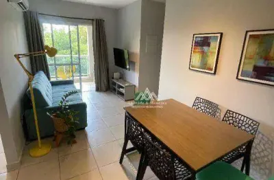 Apartamento com 2 dormitórios, 55 m² - venda por r$ 395.000 ou aluguel por r$ 2.850/mês - jardim palma travassos - ribeirão preto/sp