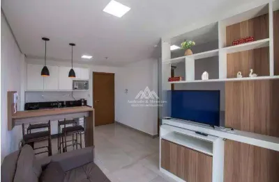 Flat com 1 dormitório para alugar, 37 m² por r$ 2.737,44/mês - jardim botânico - ribeirão preto/sp