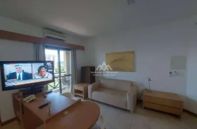 Flat com 1 dormitório para alugar, 41 m² por r$ 3.043,52/mês - jardim américa - ribeirão preto/sp