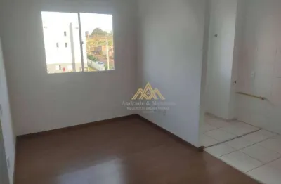 Apartamento com 2 dormitórios para alugar, 43 m² por r$ 760/mês - reserva macaúba - ribeirão preto/sp